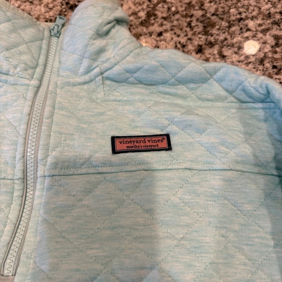 Vineyard Vines Women's Quilted Dreamcloth Shep Shirt Mint Blue - Small - Picture 2 of 7